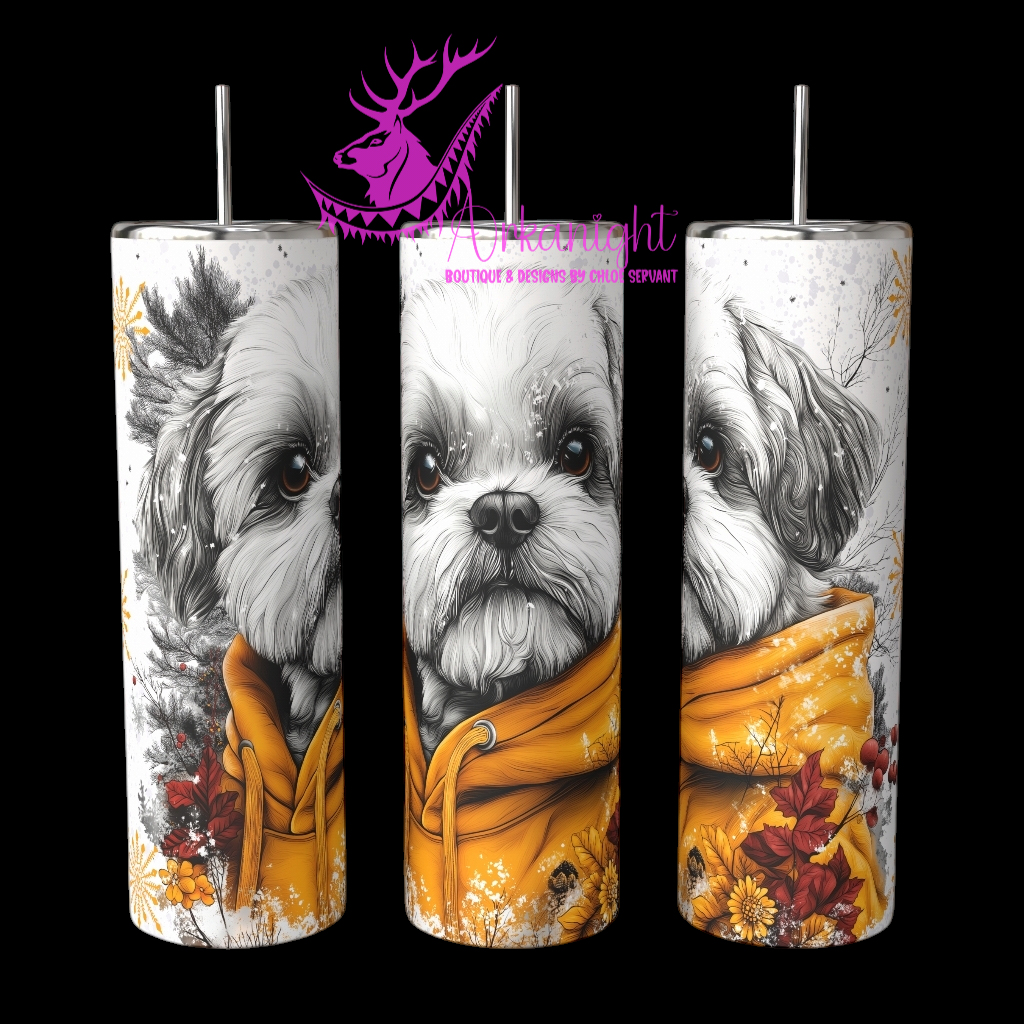 Gourde sur commande - Collection Hiver 2024 - Artic Shih Tzu