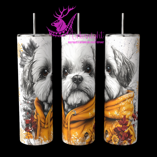 Gourde sur commande - Collection Hiver 2024 - Artic Shih Tzu