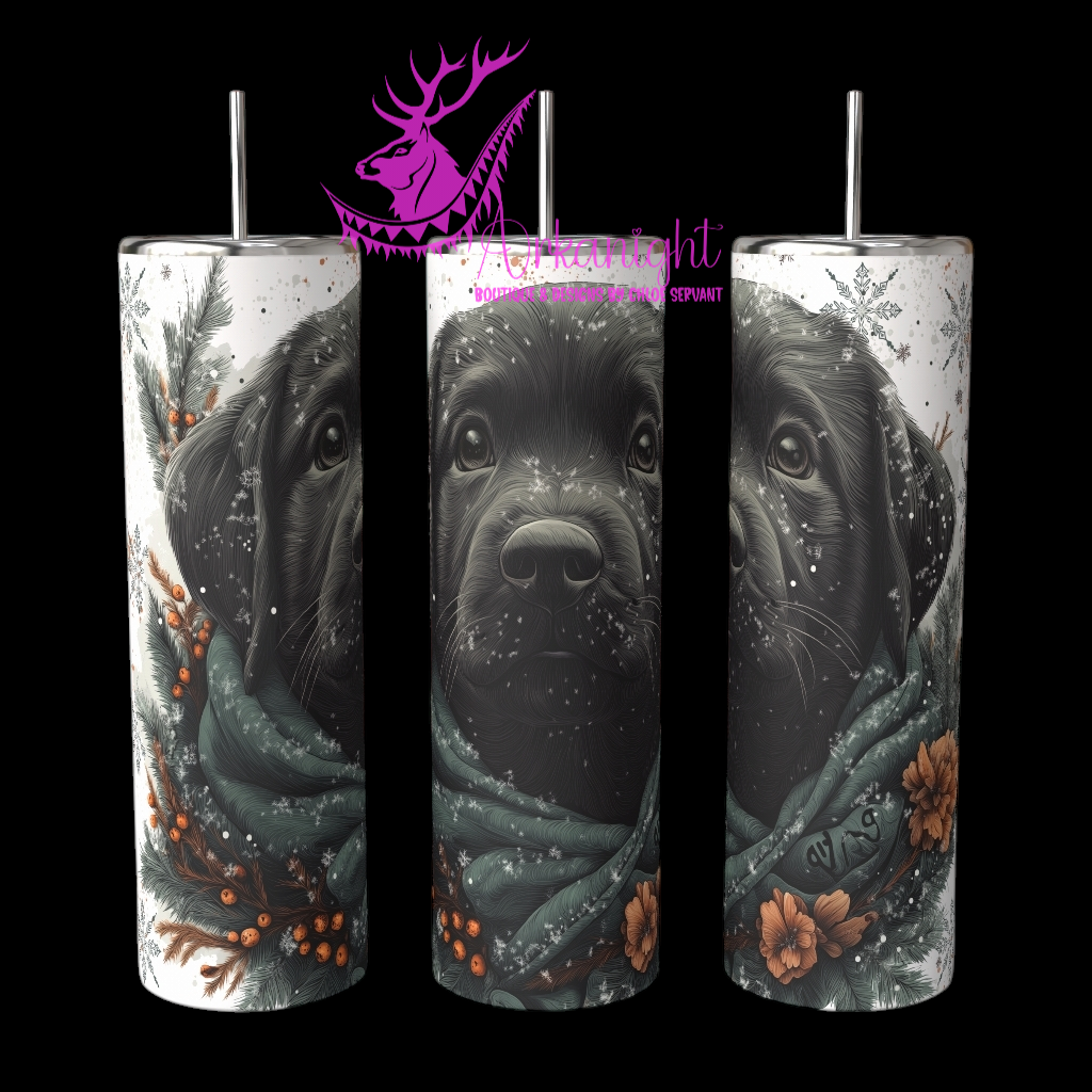 Gourde sur commande - Collection Hiver 2024 - Artic Black Labrador