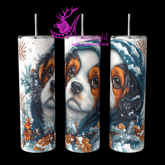 Gourde sur commande - Collection Hiver 2024 - Artic Trocolor Cavalier King Charles