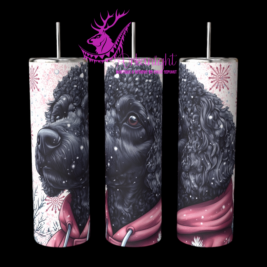 Gourde sur commande - Collection Hiver 2024 - Artic Black Poodle