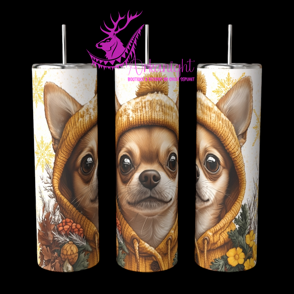 Gourde sur commande - Collection Hiver 2024 - Artic Tan Chihuahua