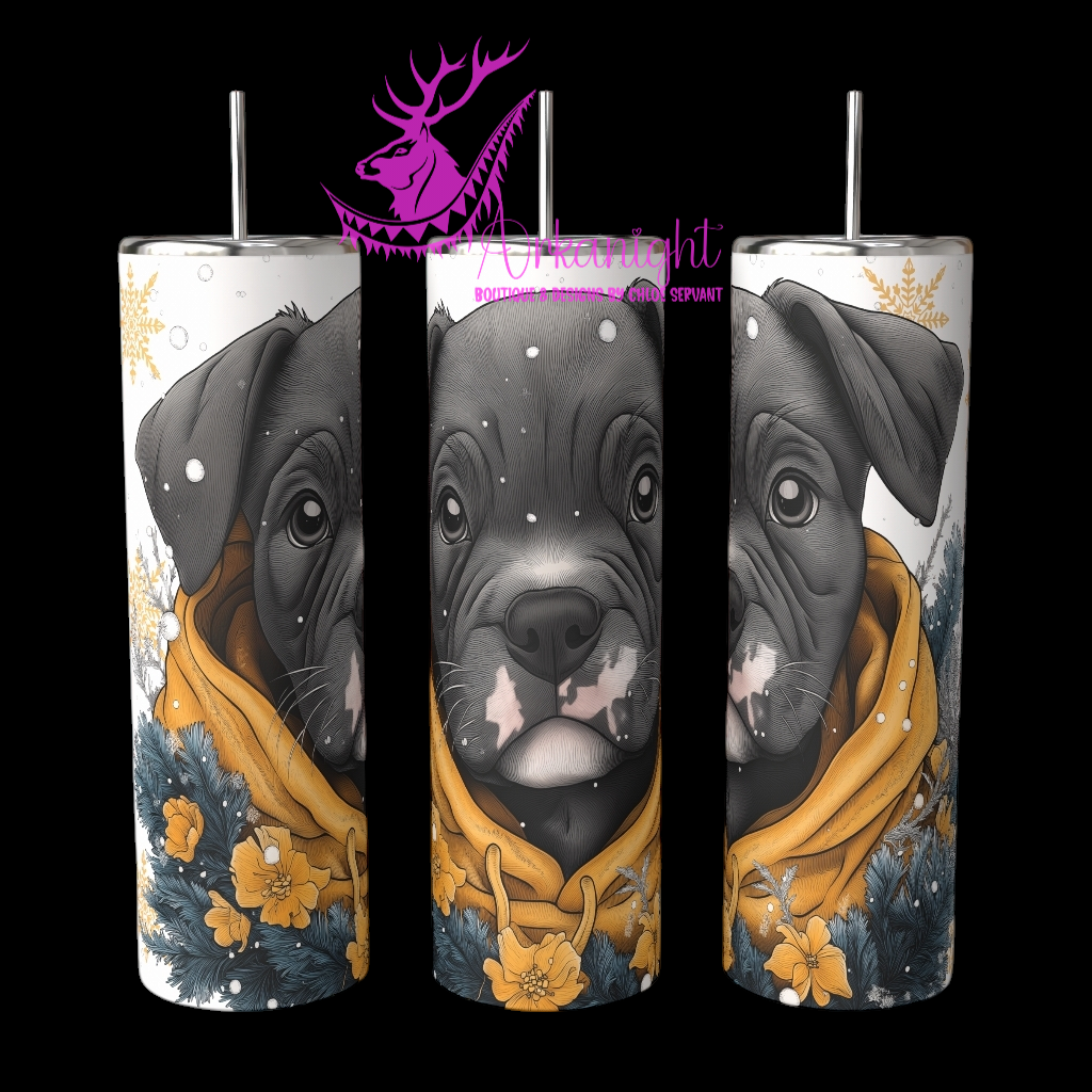 Gourde sur commande - Collection Hiver 2024 - Artic Black Pitbull