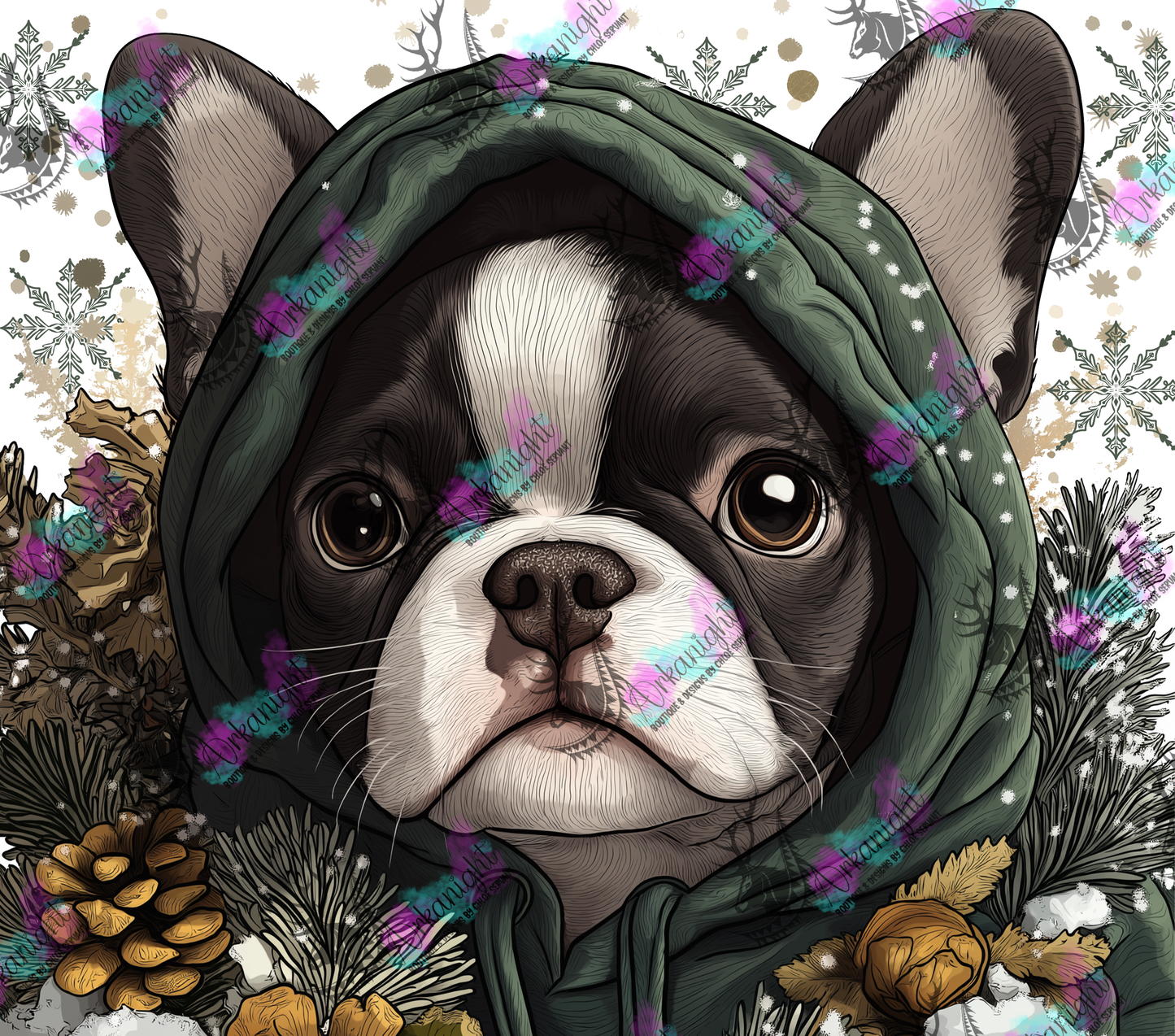 Numérique - Collection Hiver 2024 - Artic Boston Terrier