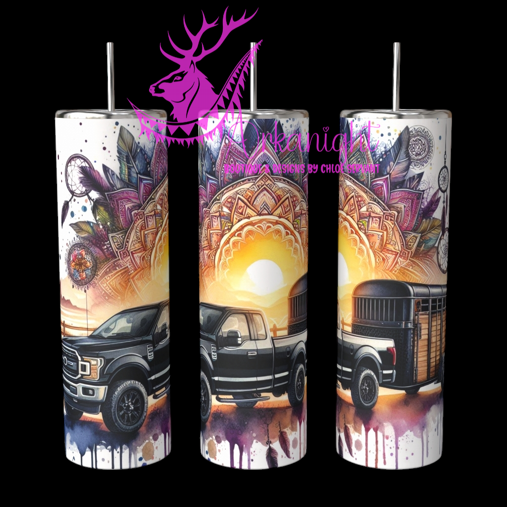 Gourde sur commande - Collection Voyage 2024 - Truck and Horse trailer - 16