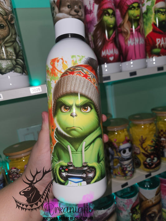 Bouteille d'eau 17 OZ - Isotherme - Gamer Grinch