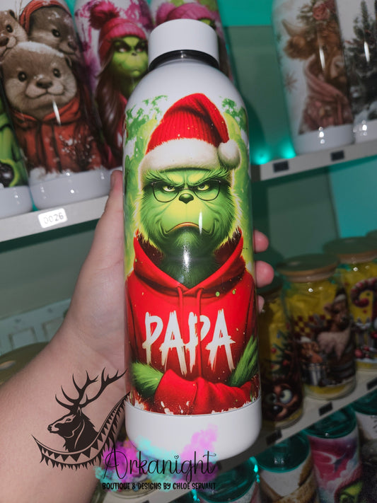 Bouteille d'eau 17 OZ - Isotherme - Papa Grinch