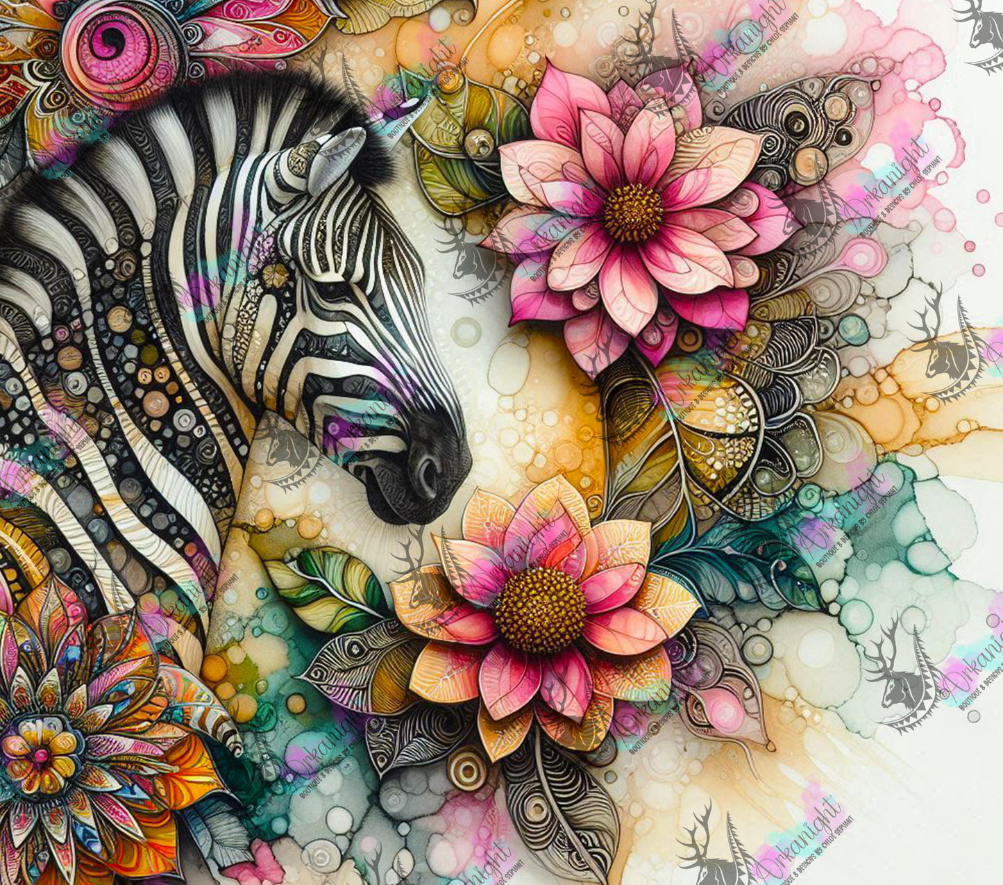 Numérique - Collection Safari Mandalas - Zebra - 01