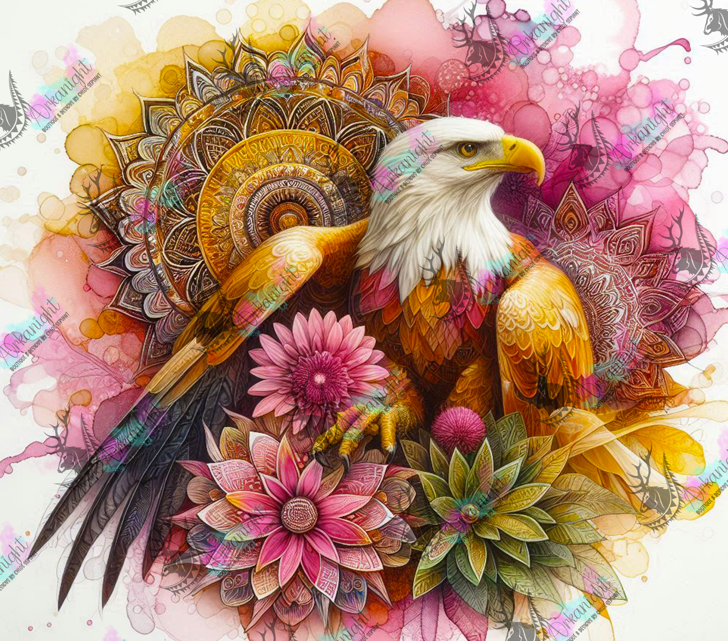 Numérique - Collection Safari Mandalas - Eagle
