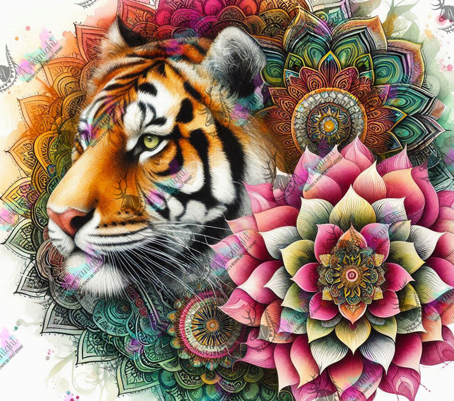 Numérique - Collection Safari Mandalas - Tiger - 03