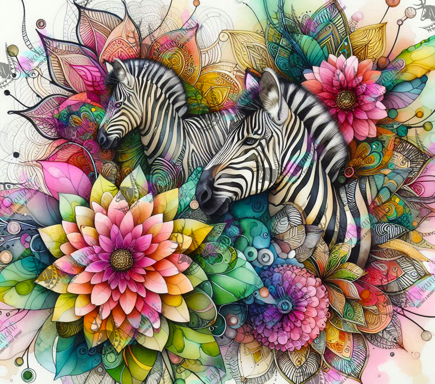 Numérique - Collection Safari Mandalas - Zebra - 02