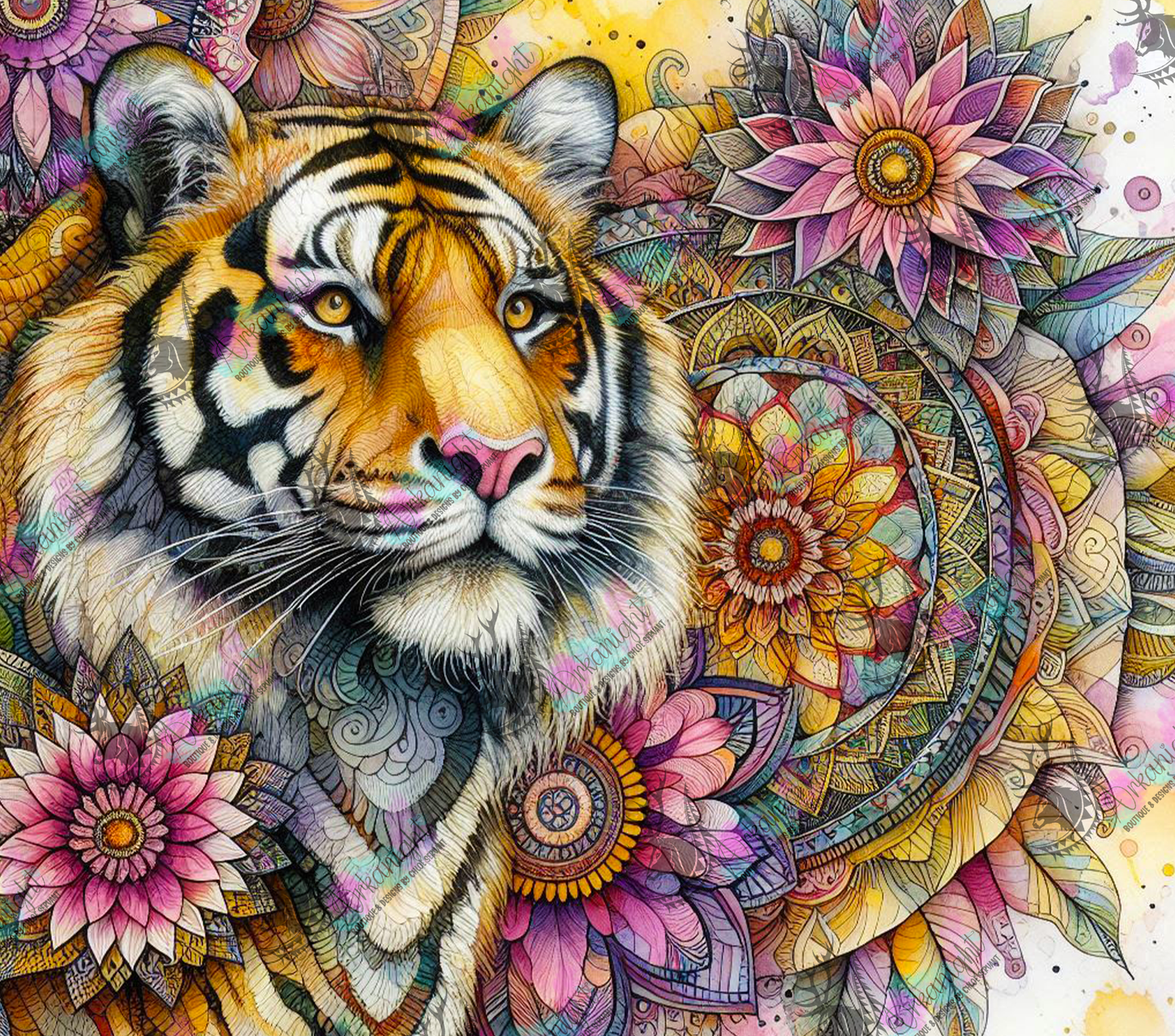 Numérique - Collection Safari Mandalas - Tiger - 01