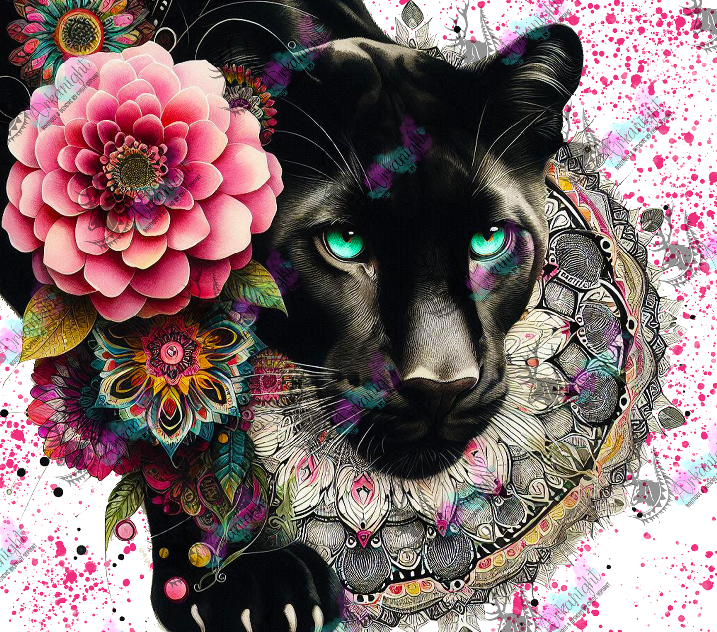 Numérique - Collection Safari Mandalas - Panther