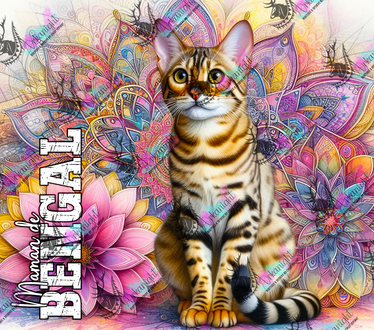 Numérique - Maman de Bengal - Mandalas- 02