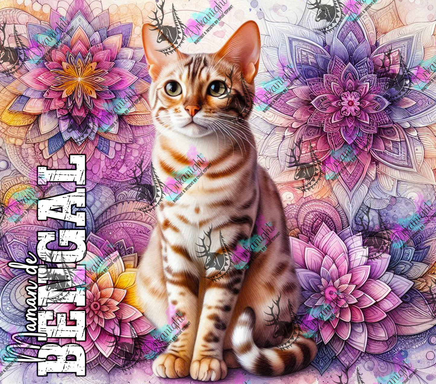 Numérique - Maman de Bengal - Mandalas - 01