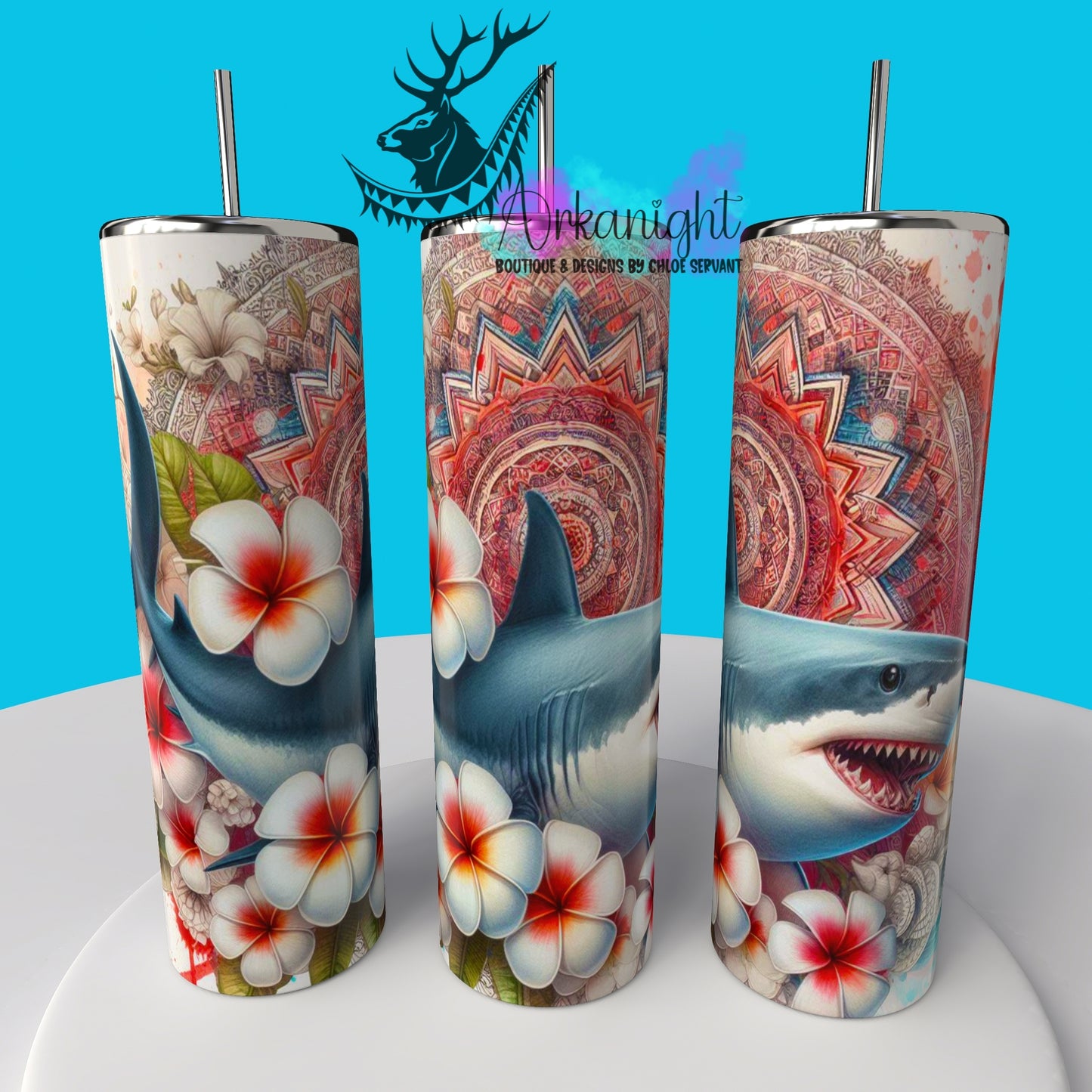 Gourde sur commande - Collection de la mer - Shark