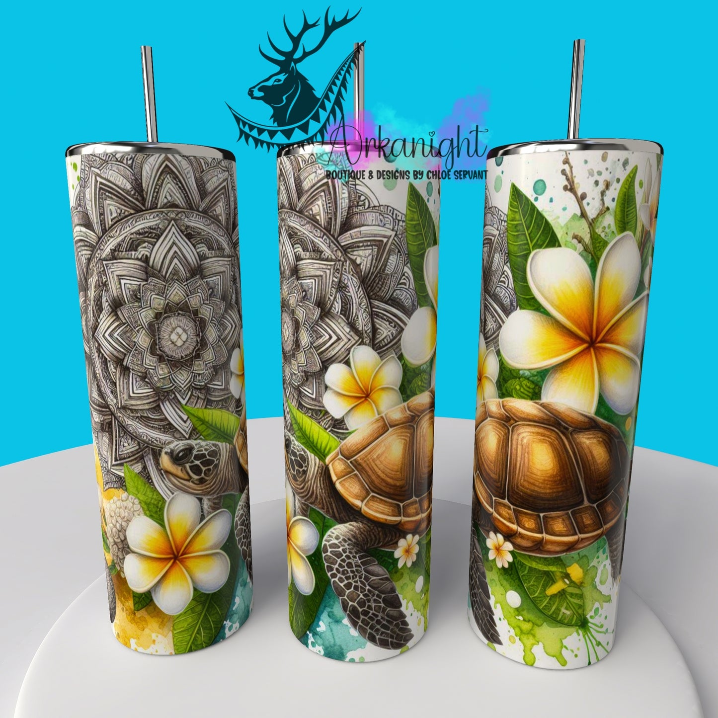 Gourde sur commande - Collection de la mer - Turtle