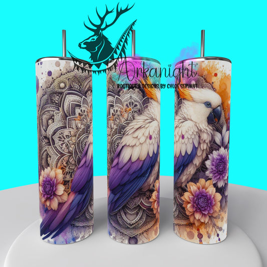 Gourde sur commande - Mandalas Perroquet