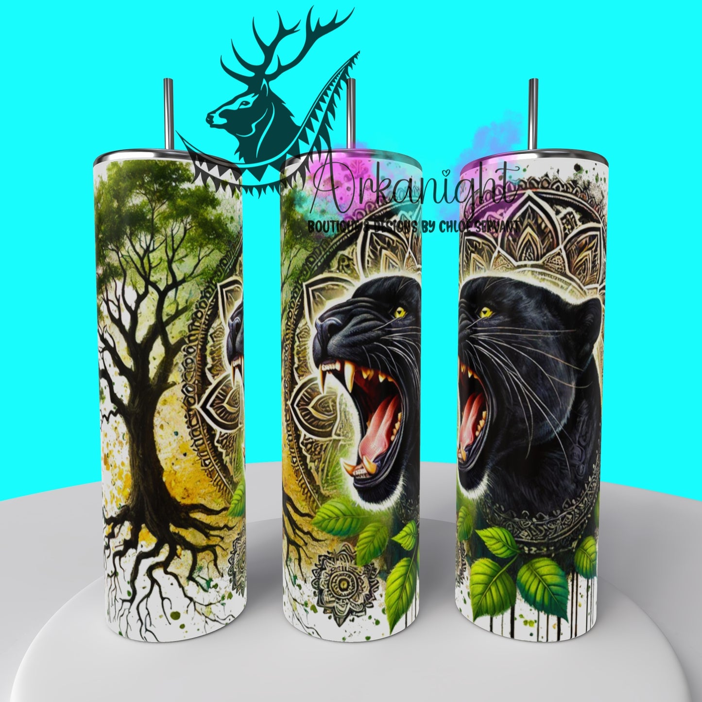 Gourde sur commande - Mandalas Black Panther