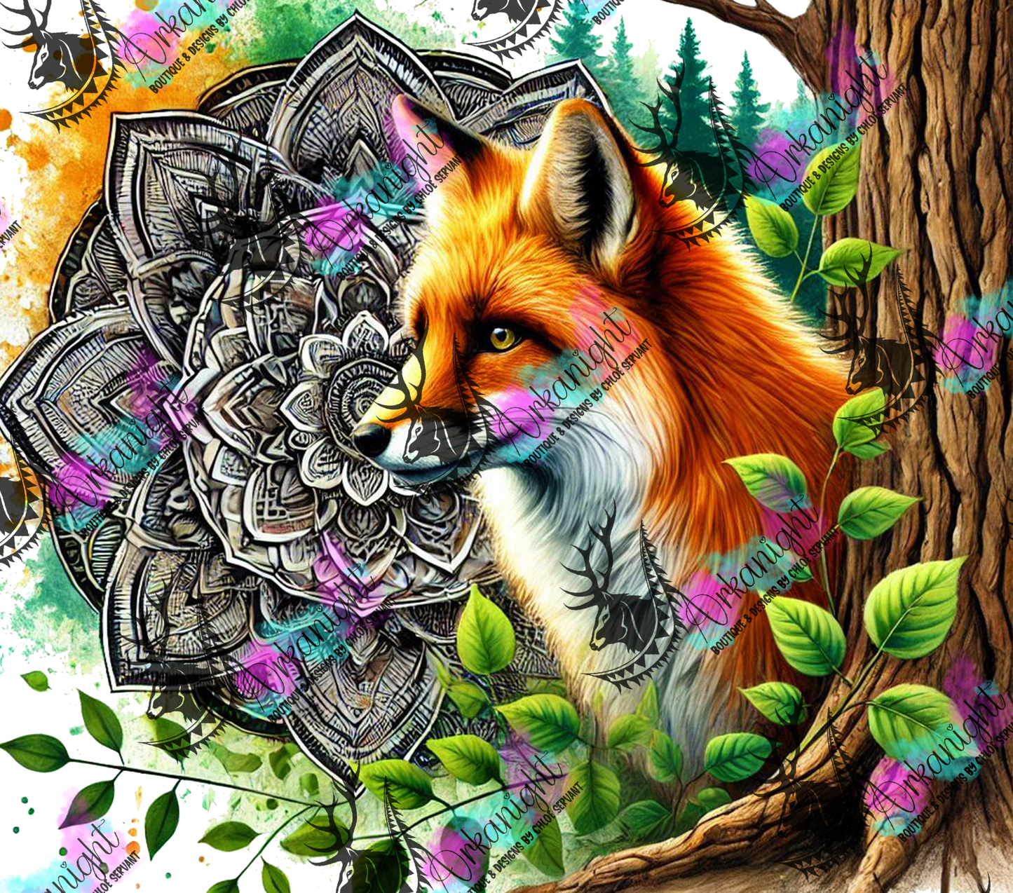 Numérique - Mandalas Fox - 04 - 2025