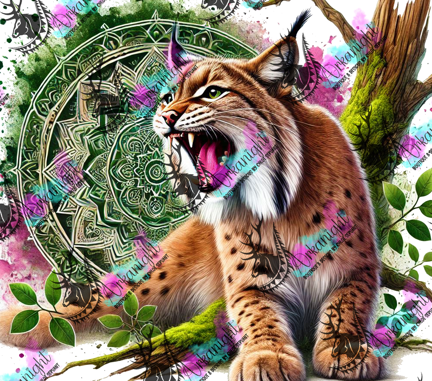 Numérique - Mandalas roaring Lynx 2025