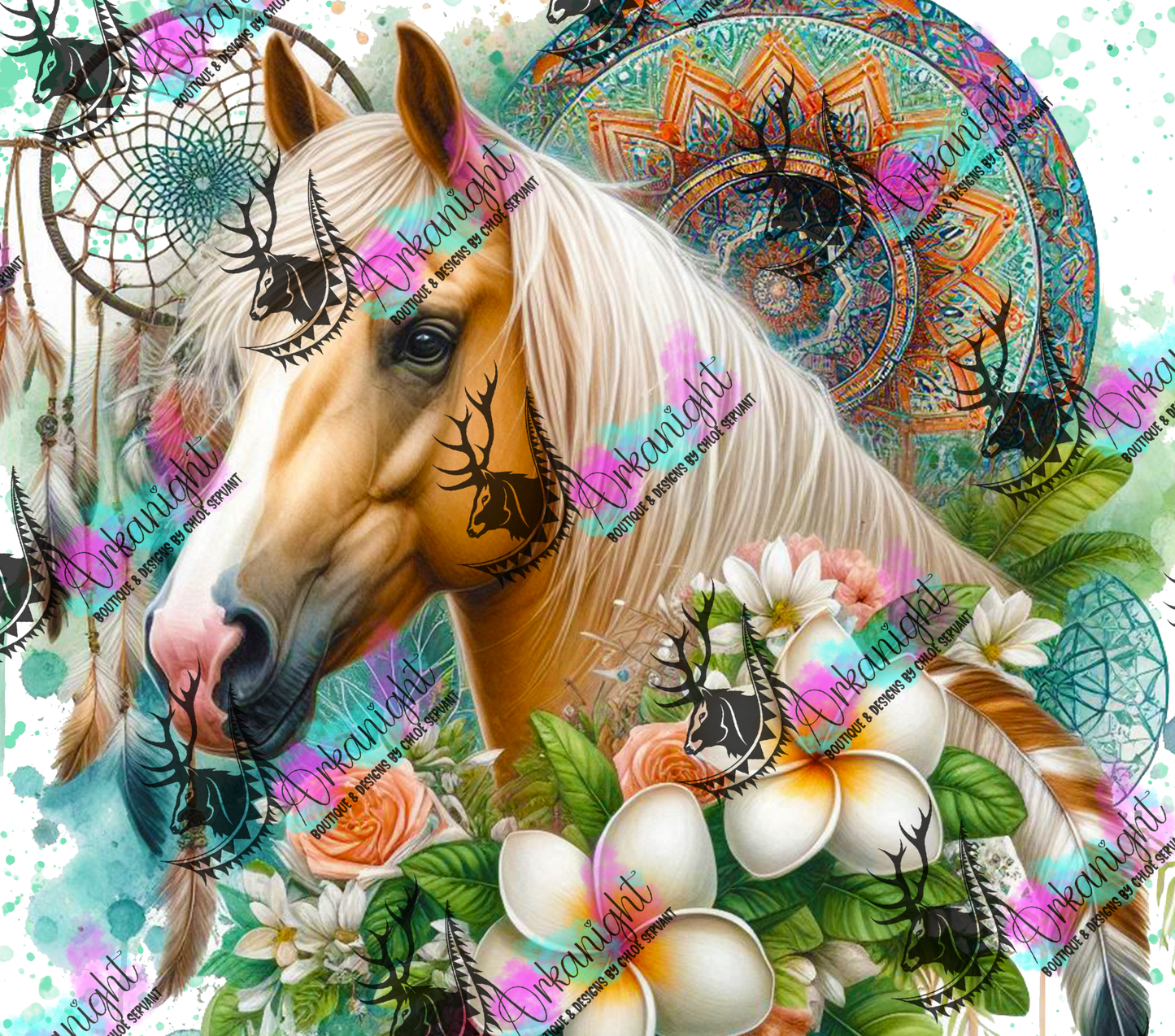Numérique - Mandalas Palomino Horse 2025