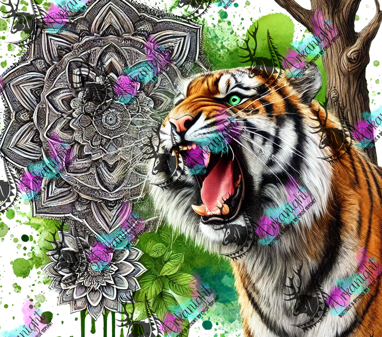 Numérique - Mandalas Roaring Tiger 2025