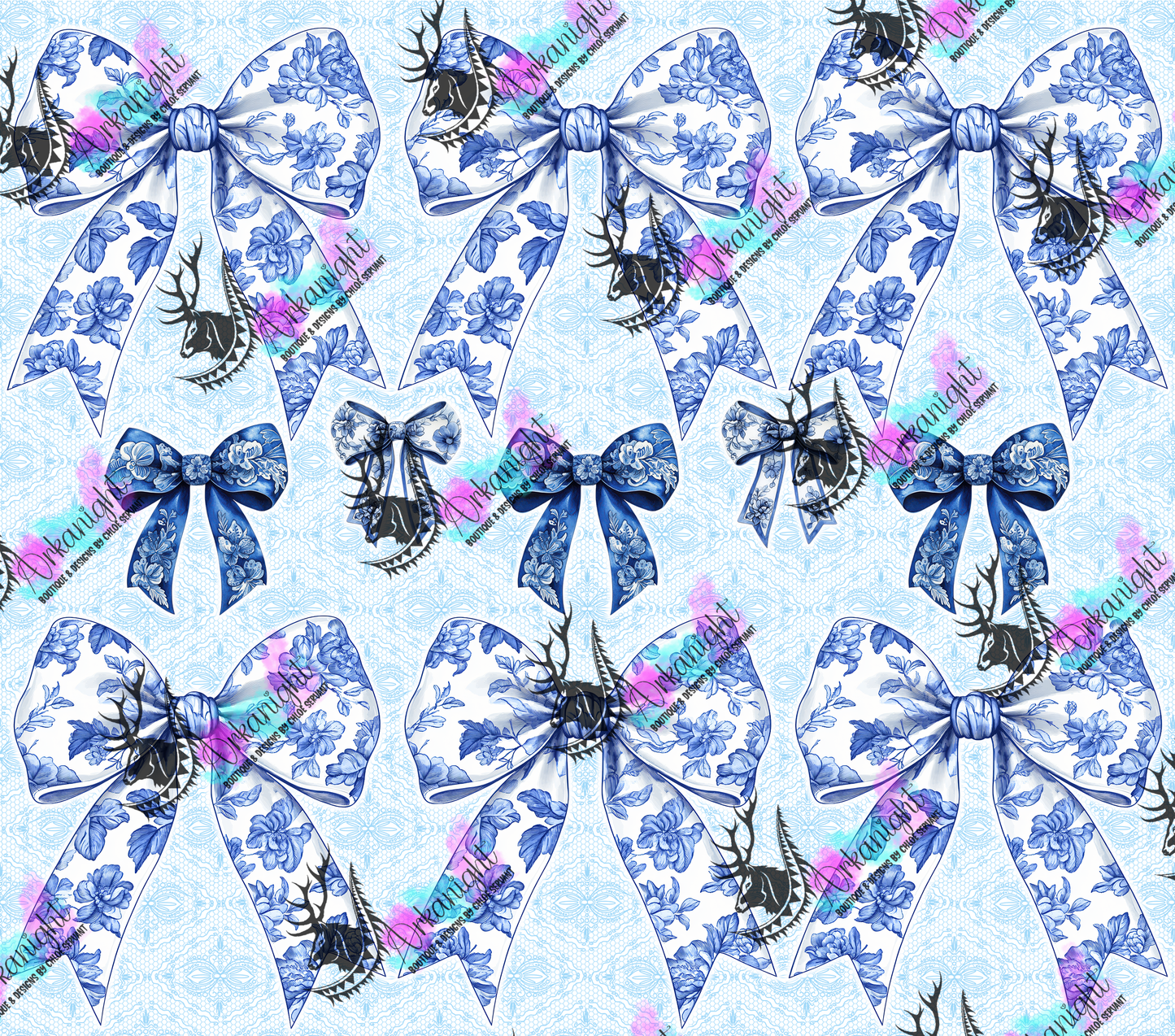 Numérique - Coquette Blue Bows