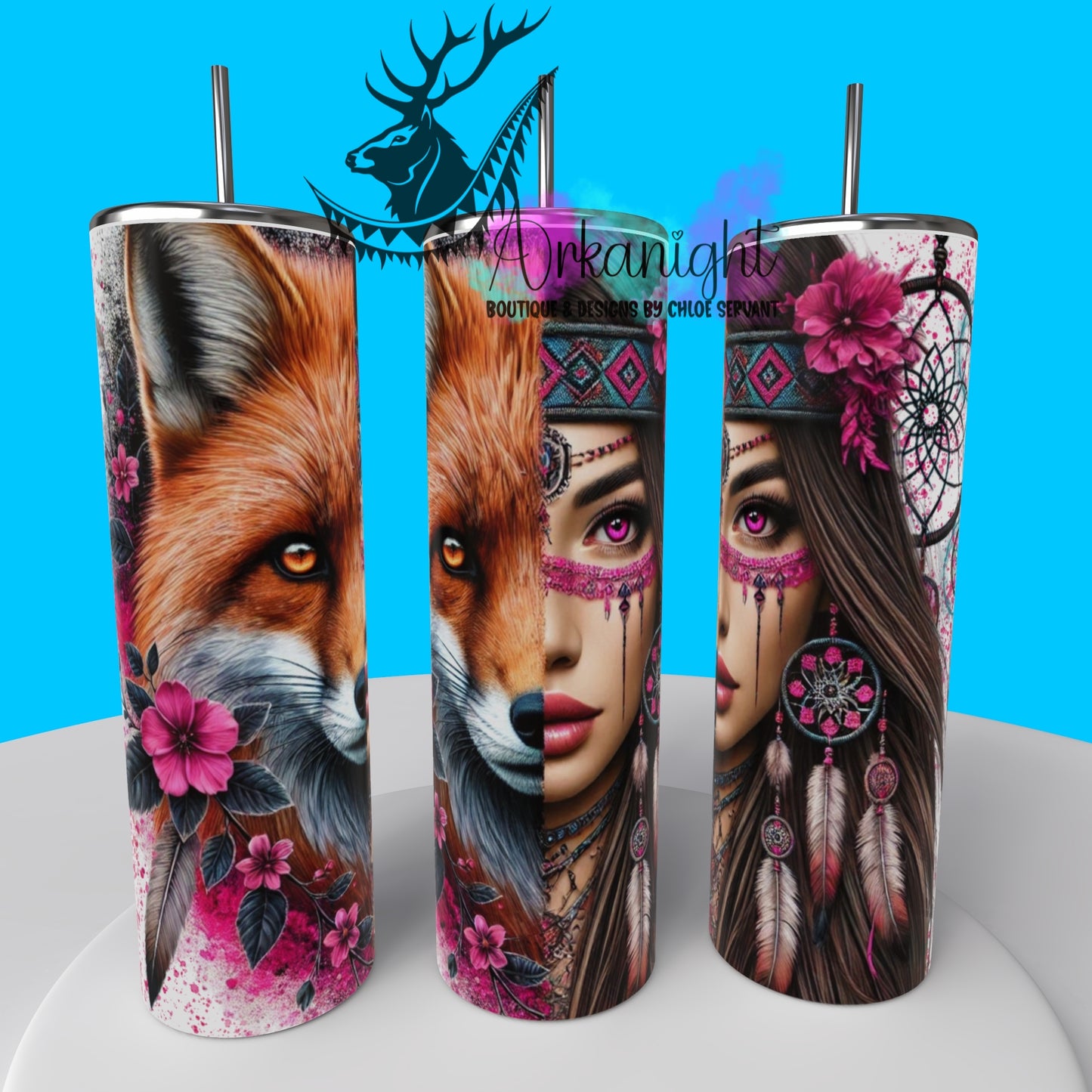 Numérique - Collection Animal Totem - Fox & Brown Hair