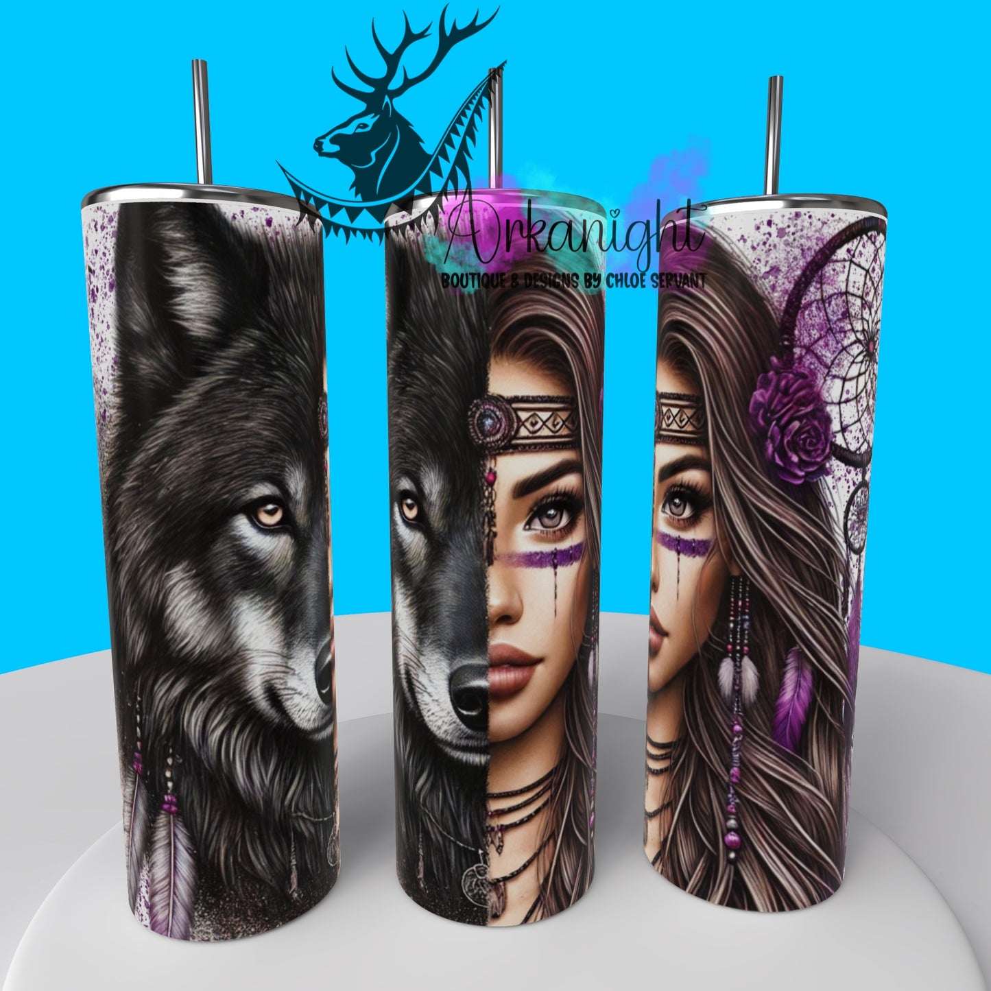 Numérique - Collection Animal Totem - Wolf & Brown Hair