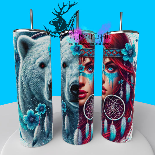 Numérique - Collection Animal Totem - Polar Bear & Red Hair