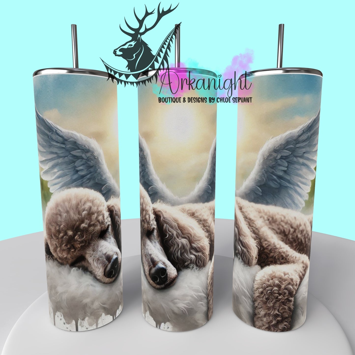 Gourde sur commande - Collection Mémoire Chien - Poodle