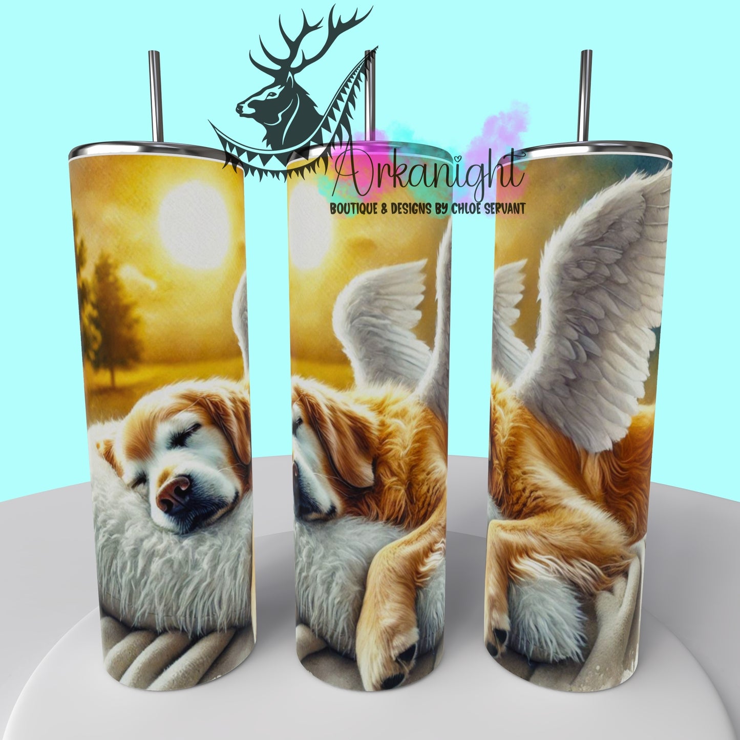 Gourde sur commande - Collection Mémoire Chien - Golden Retriever