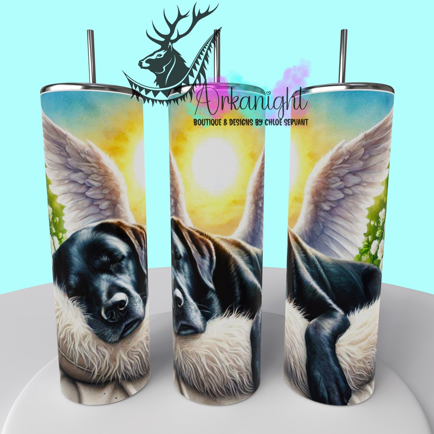 Gourde sur commande - Collection Mémoire Chien - Black Labrador