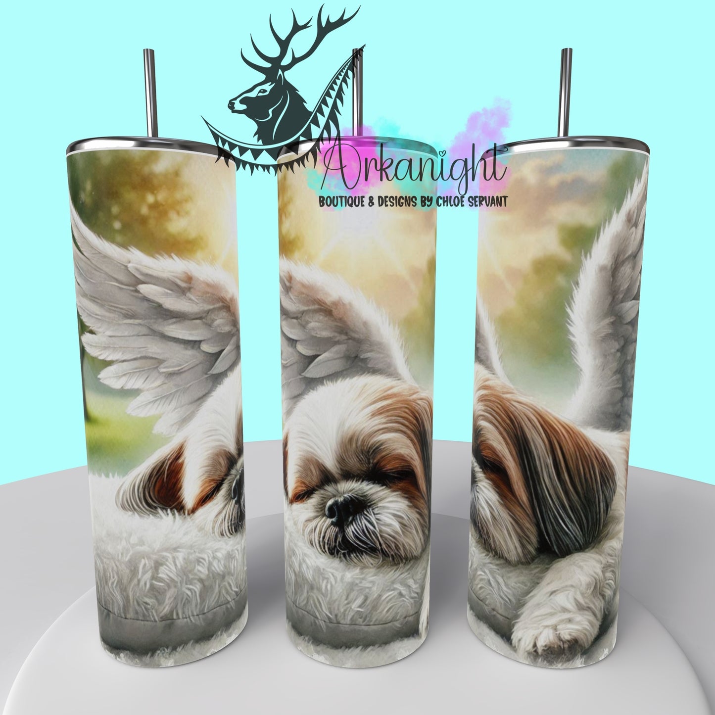 Gourde sur commande - Collection Mémoire Chien - Shih Tzu - 01
