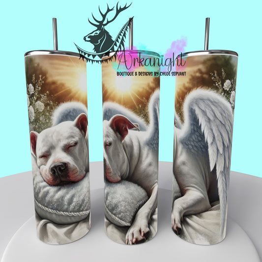 Numérique - Collection Mémoire Chien - Pittbull Blanc