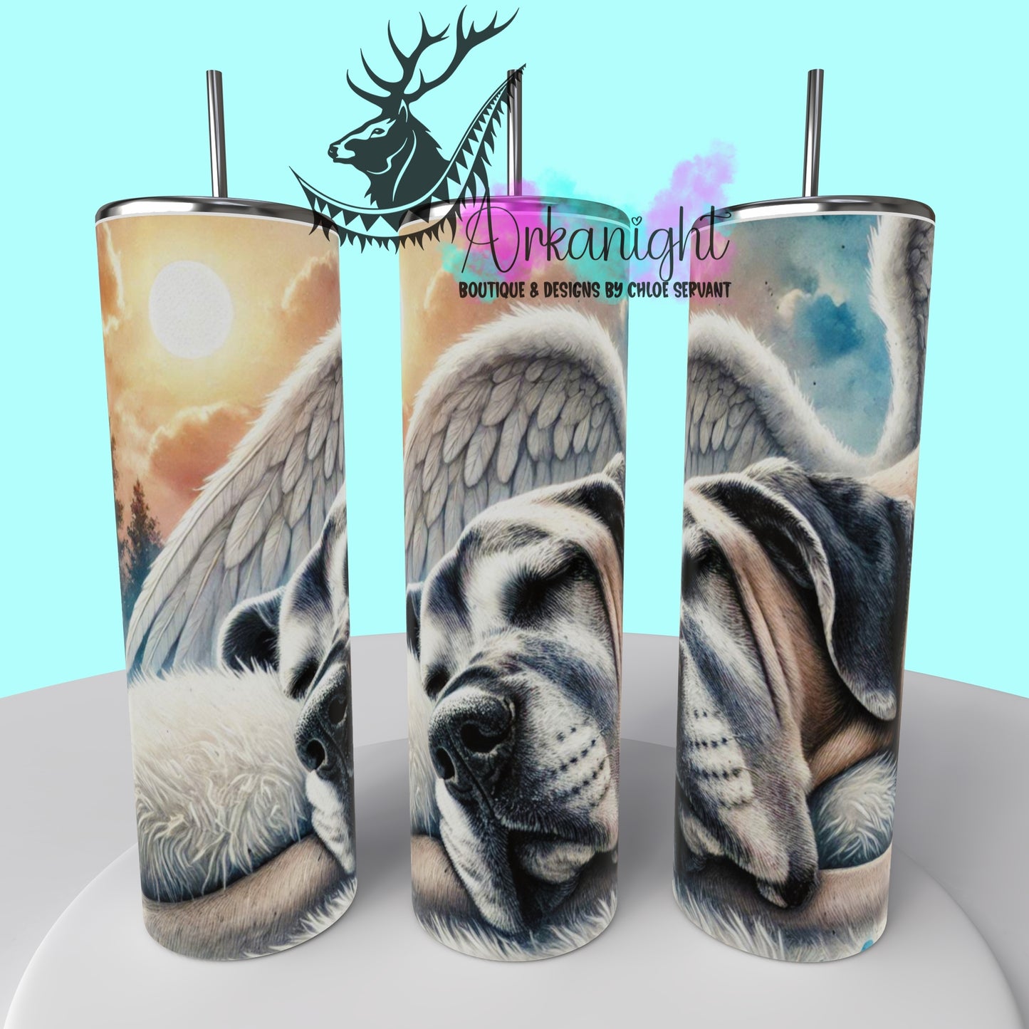 Gourde sur commande - Collection Mémoire Chien - Great Dane