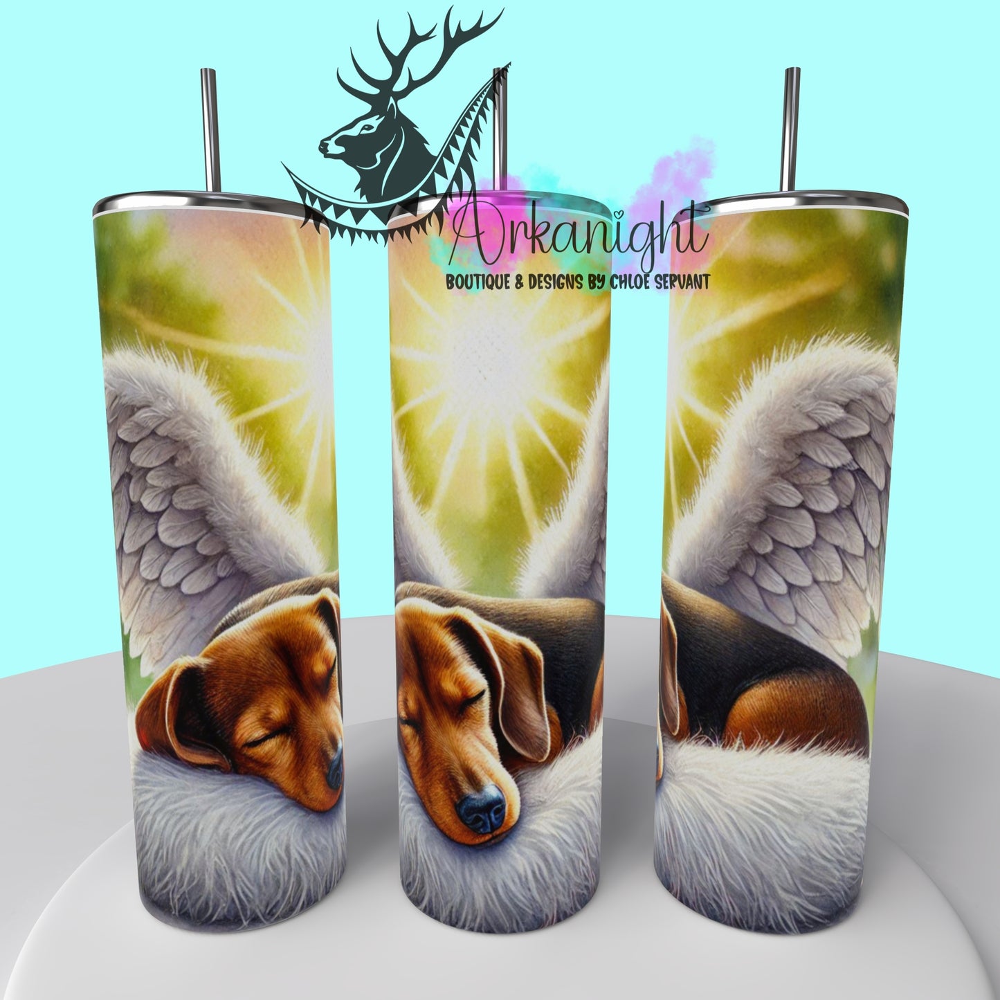 Gourde sur commande - Collection Mémoire Chien - Brown & Tan Teckel