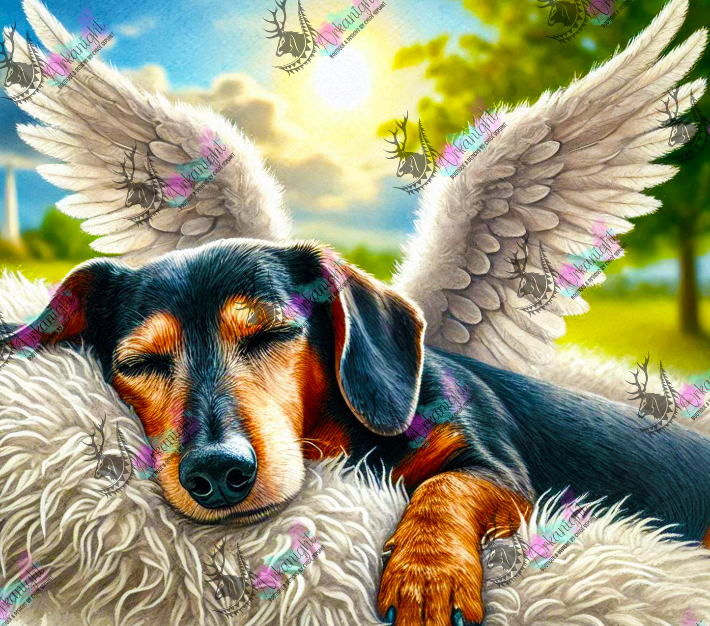 Numérique - Collection Mémoire Chien - Teckel - Black & Tan