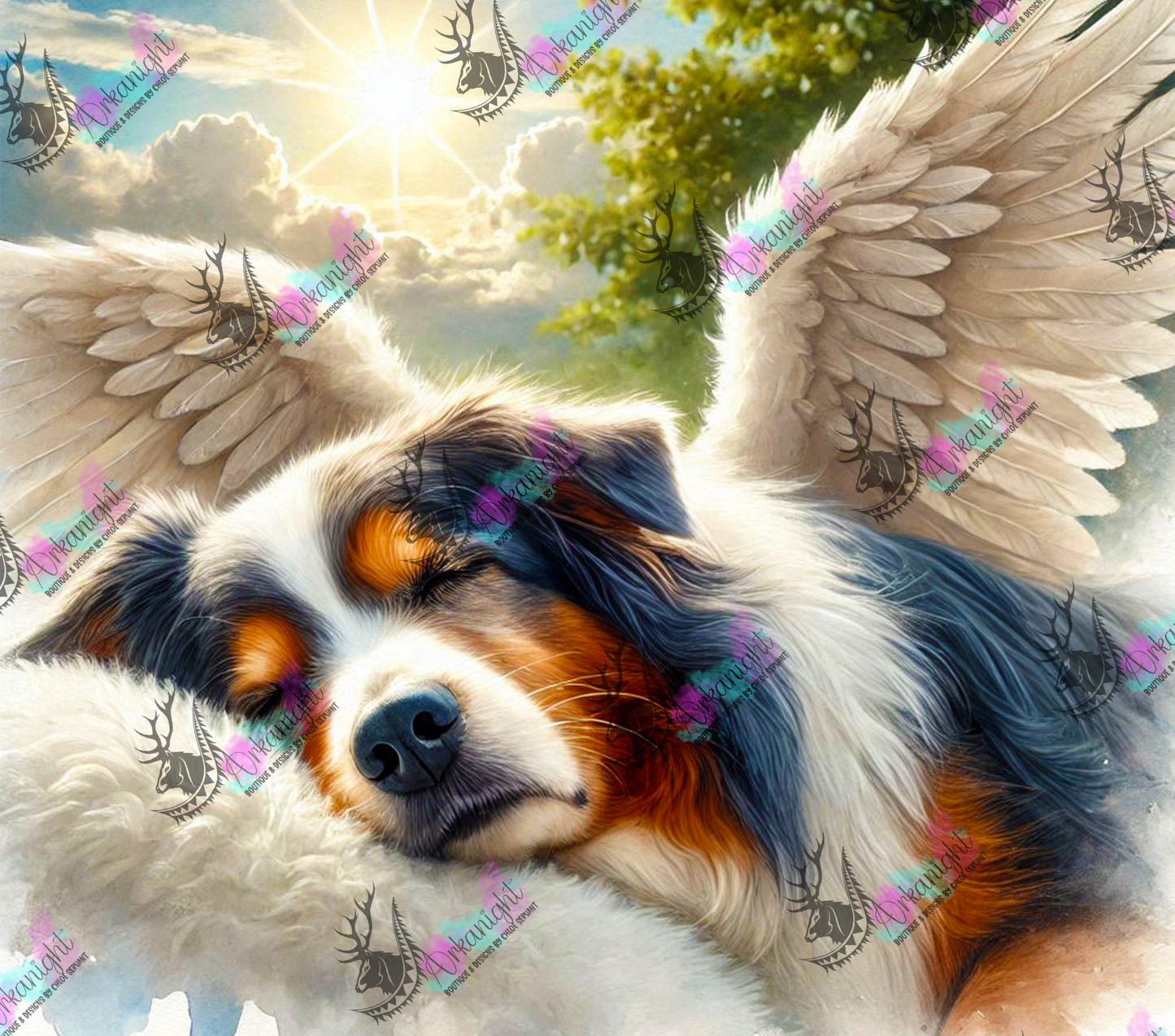 Numérique - Collection Mémoire Chien - Australian Shepherd tricolor