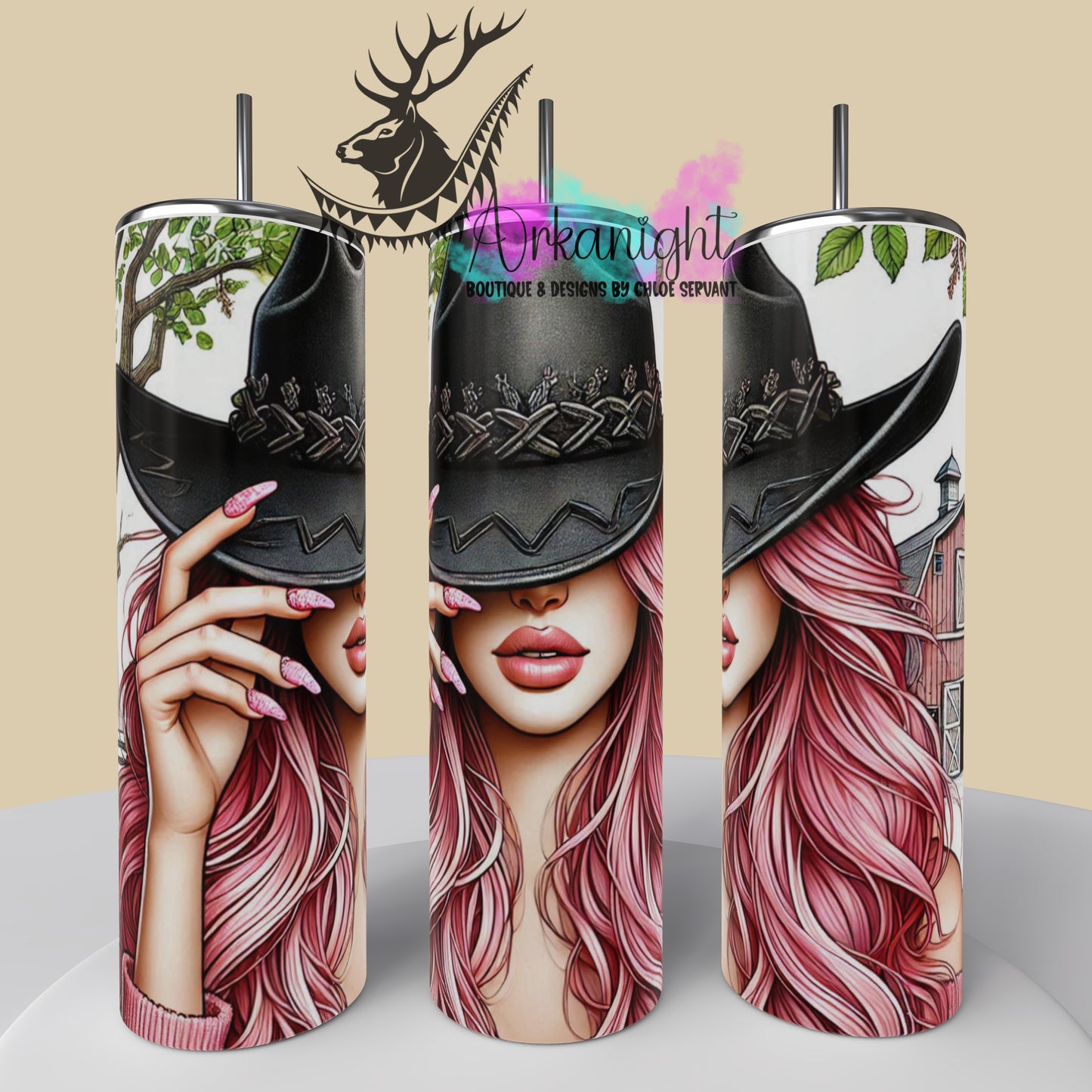 Gourde sur commande - Collection Western 2025 - Cowgirl Rose - 03