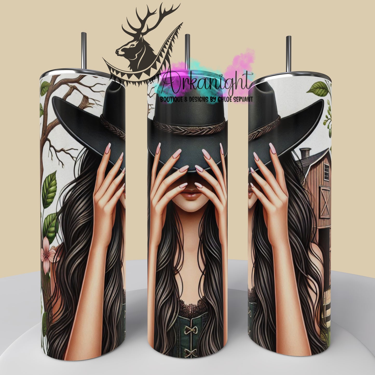 Numérique - Collection Western 2025 - Cowgirl Noire - 01