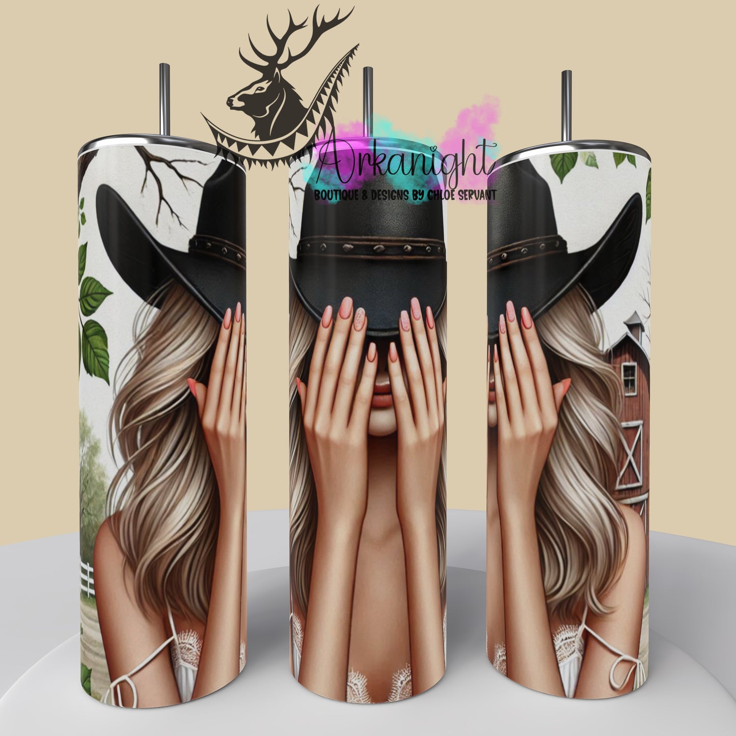 Gourde sur commande - Collection Western 2025 - Cowgirl Blonde - 01