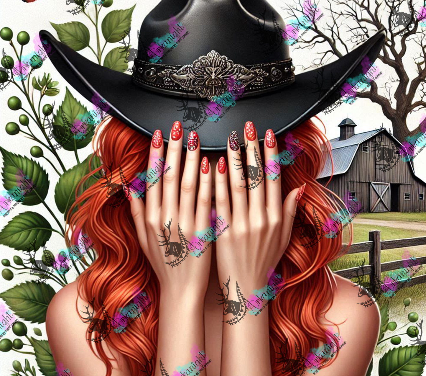 Numérique - Collection Western 2025 - Cowgirl Rousse - 01