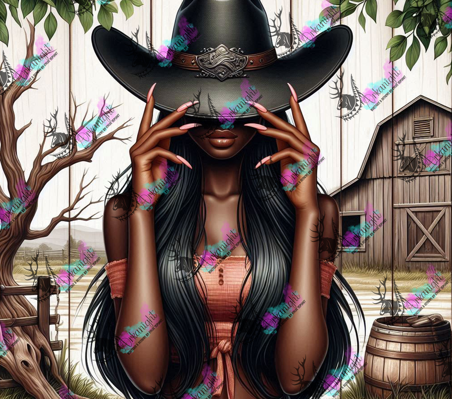 Numérique - Collection Western 2025 - Cowgirl Noire - 02