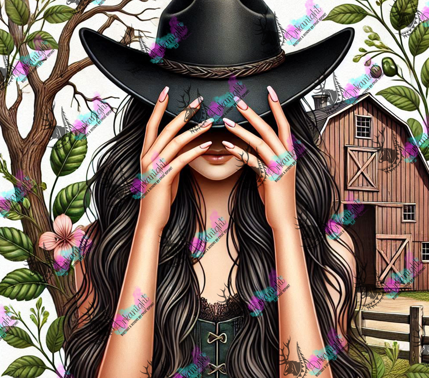 Numérique - Collection Western 2025 - Cowgirl Noire - 01