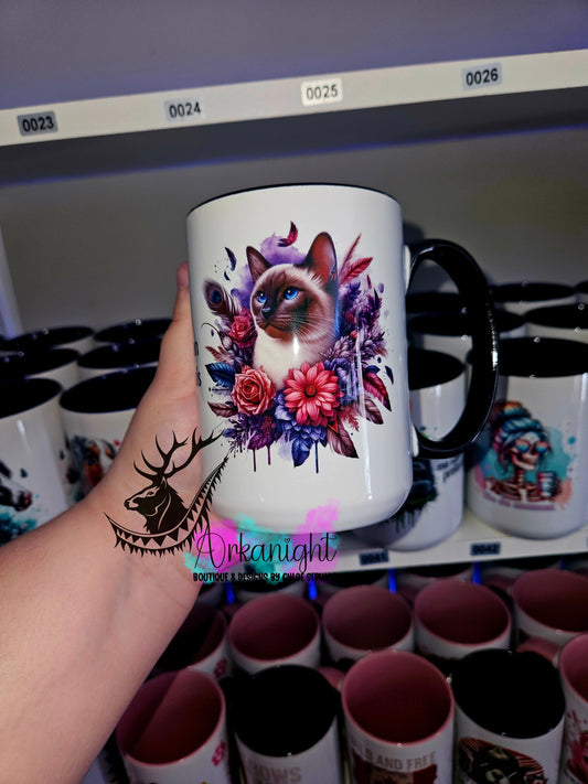 Tasse en céramique sur commande - Siamois