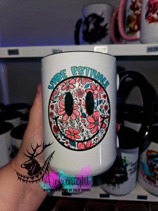 Tasse en céramique sur commande - Vibe estivale