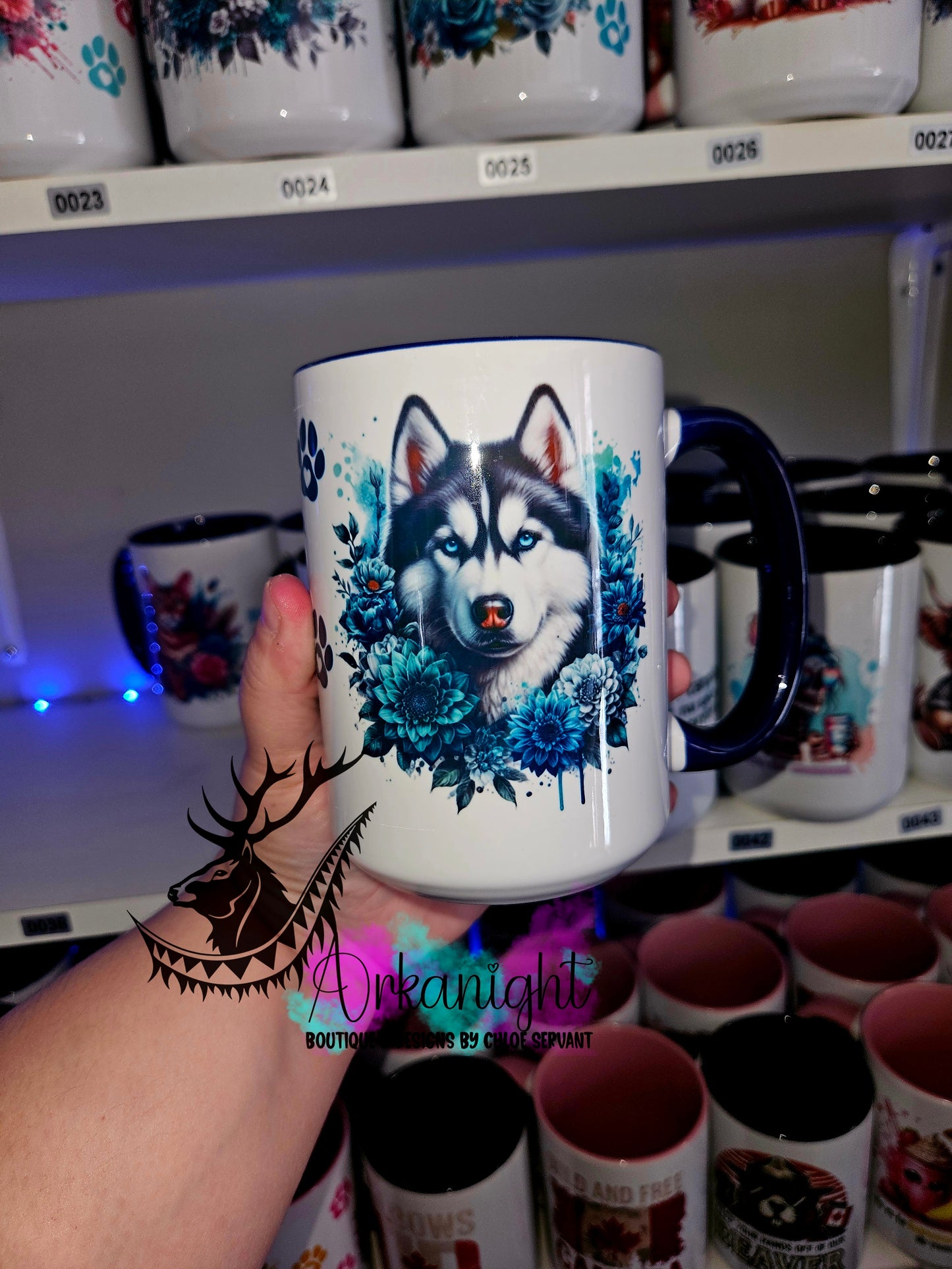 Tasse en céramique sur commande - Husky