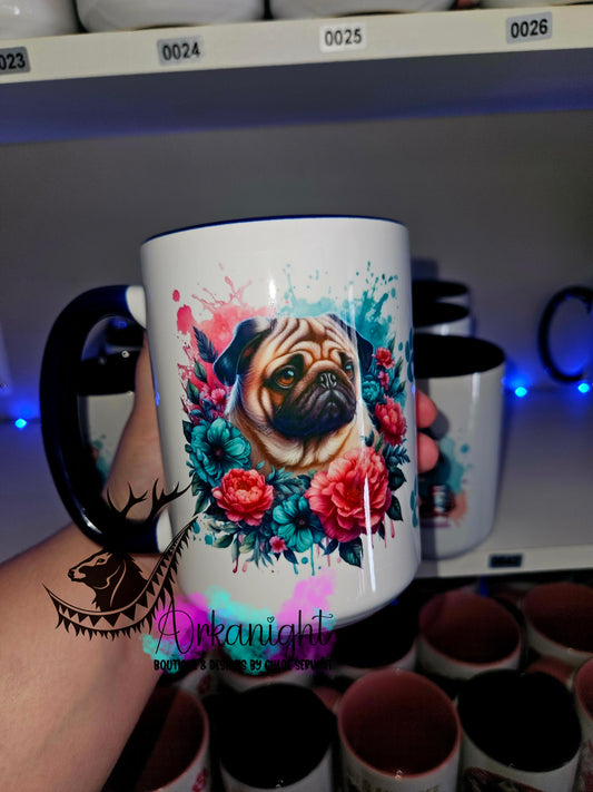 Tasse en céramique sur commande - Pug